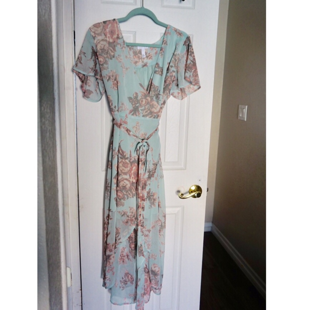 High/low wrap dress by Leith
